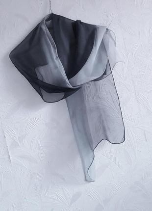 Ніжний шовковий шарфик, 160х42 см, натуральний шовк.