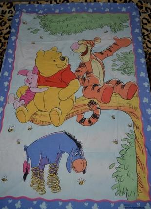 Якісна полуторне ліжко постільна білизна двостороннє вінні пух дісней disney