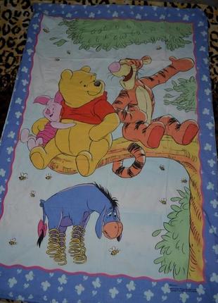 Якісна полуторне ліжко постільна білизна двостороннє вінні пух дісней disney