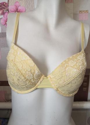 ✔️бюстгальтер с кружевом, размер 75 в