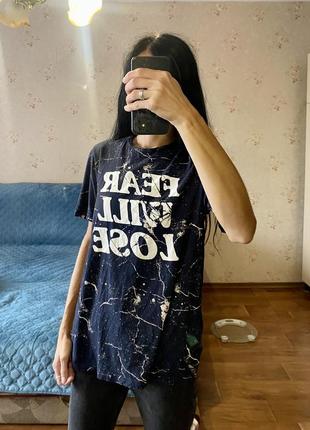 Футболка оверсайз мармурова катон органічна новий стан2 фото