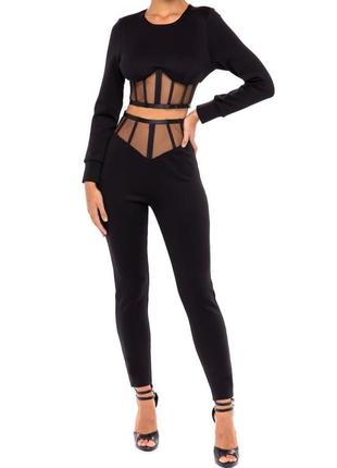 Бандажний костюм - топ та легінси