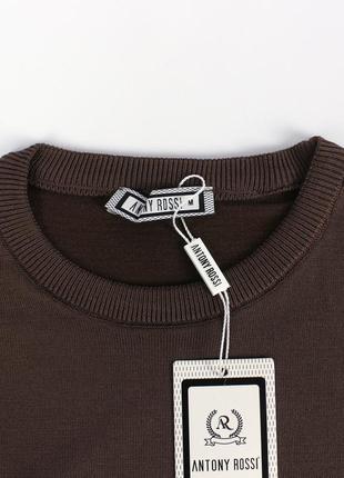 Мужская кофта (свитер/свитшот), мягкий приятный материал (хлопок), цвет коричневый