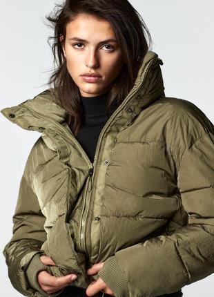 Водо- и ветронепроницаемая куртка - пуховик zara