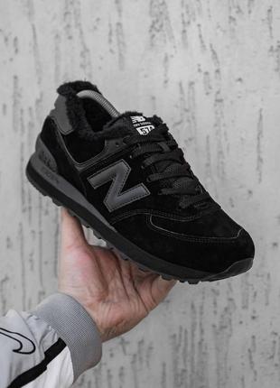 Кросівки new balance 574 black winter