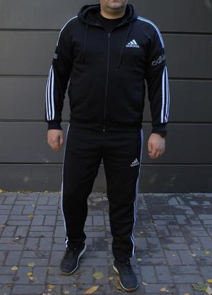 Мужской утепленный спортивный костюм батал с капюшоном6 фото