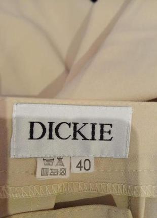 Бежеві демісезонні з високою талією штани палаццо від бренду dickies7 фото