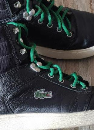 Оригинальный кожаный мужской кроссовки-кеды фирмы lacocte