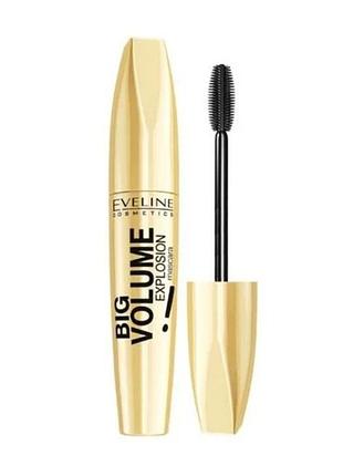 Тушь для ресниц eveline cosmetics big volume explosion черная, 12 мл1 фото