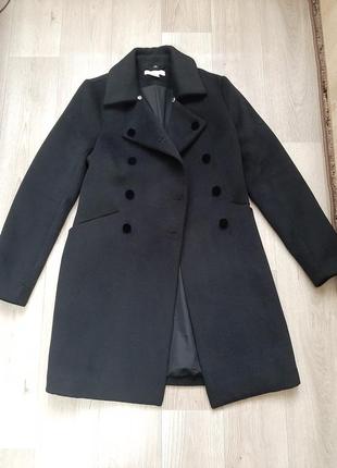 Черное женское пальто h&amp;m2 фото