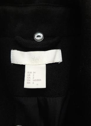 Черное женское пальто h&amp;m4 фото