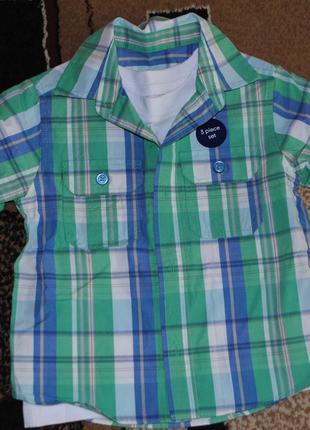 Комплект рубашка с футболкой mothercare18-24 мес