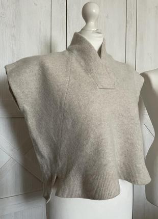 Стильний вовняний жилет жилетка безрукавка3 фото