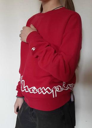 Champion женская кофта свитшот оверсайс очень теплая2 фото