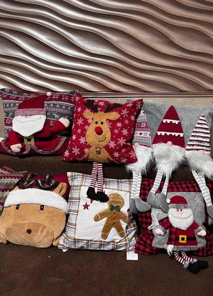 Новогодние декоративные подушки