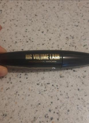 Тушь для ресниц eveline big volume real sshock mascara объемная, черная, 10 мл