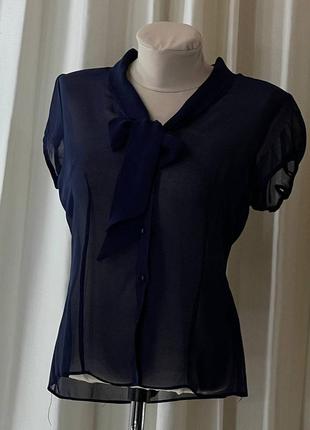 Шикарна шифонова блуза сорочка8 фото