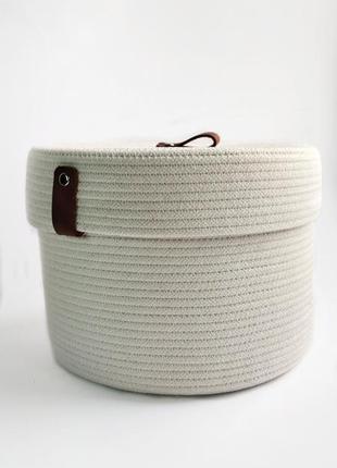 Кошик з бавовняного шнура