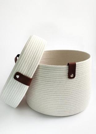 Кошик з бавовняного шнура