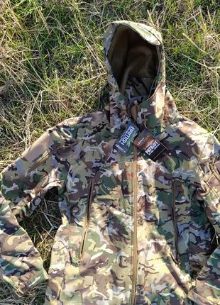 Куртка тактична демісезонна soft shell jacket sharkskin multicam