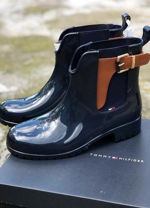 Сапоги tommy hilfiger rain boot