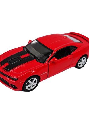 Инерционная машинка chevrolet camaro kinsmart kt5383wf металлическая, 1:38 (красный)