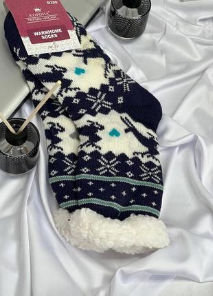 Женские подростковые теплые носки валянки на меху зима с тормозами 18 цветов6 фото