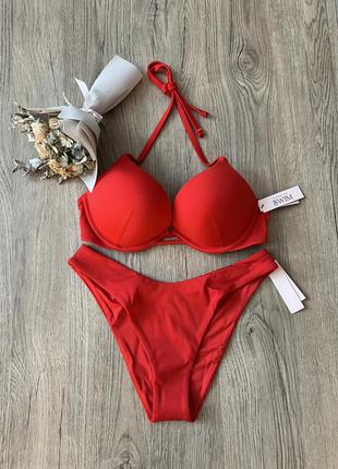 Червоний купальник bombshell victoria’s secret 32b оригінал