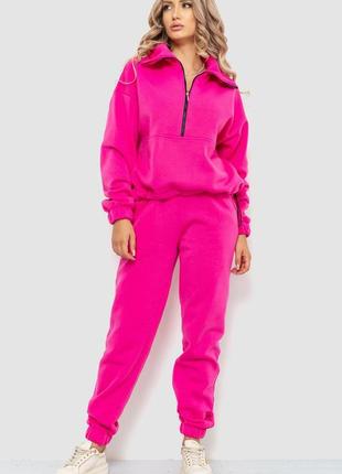 Спорт костюм жіночий на флісі, колір рожевий, 102r401