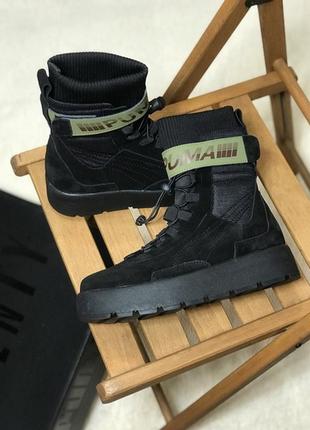 Черевики puma x fenty scuba boot black ботинки1 фото