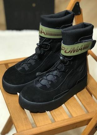 Черевики puma x fenty scuba boot black ботинки5 фото