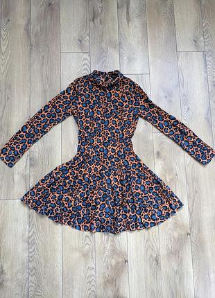Платье topshop, модный принт, s,