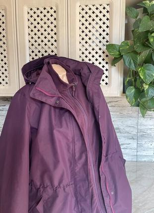 Женская куртка парка ветровка + флисовый батник6 фото