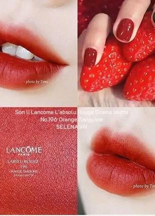 Оригінал помада кремова для губ lancome l'absolu rouge cream 1966 фото