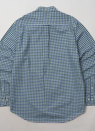 Gant oxford gingham regular shirt мужская рубашка6 фото