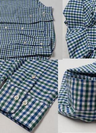 Gant oxford gingham regular shirt мужская рубашка9 фото