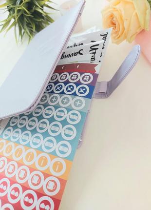 Набор: байндер/блокнот/папка для сбережений+12 зип-конвертов+наклейки