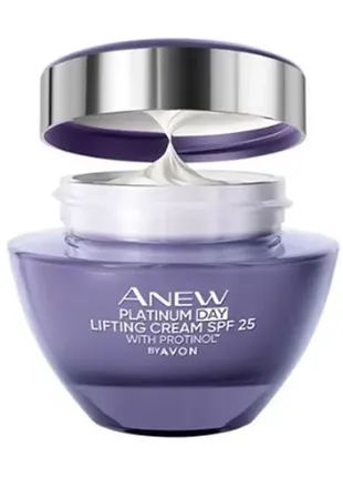 Дневной лифтинг-крем 55+ для лица spf 25 avon anew, 50 мл (эйвон энью)