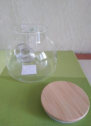 Чайник заварочный, стекло, 1000 мл, новый4 фото
