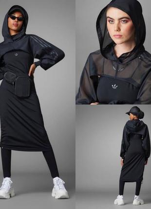 Плаття always original long dress black women's lifestyle adidas us