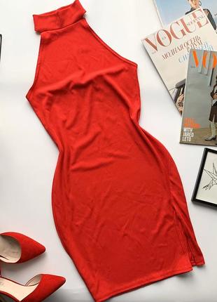 👗эффектное красное платье/облегающее красное платье с чокером/красное короткое платье👗3 фото