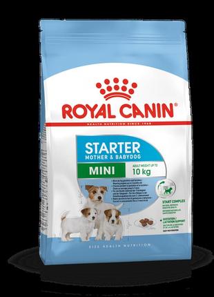 Royal canin mini starter для кормящих собак и щенков мелких пород - 1кг