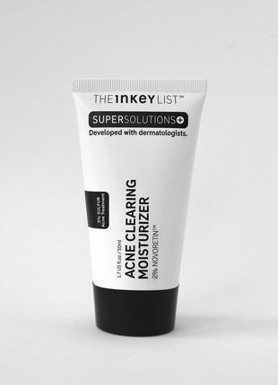 Зволожуючий крем від акне — the inkey list supersolutions acne clearing moisturizer 2% novoretin