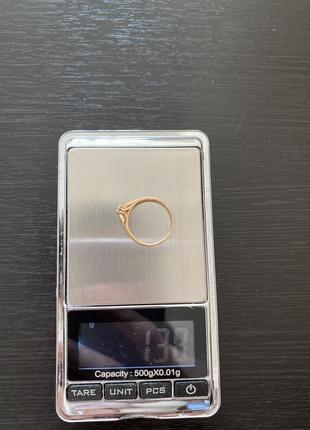 Стильное кольцо золотое 585 проба бриллиант новая коллекция скидки предложение3 фото