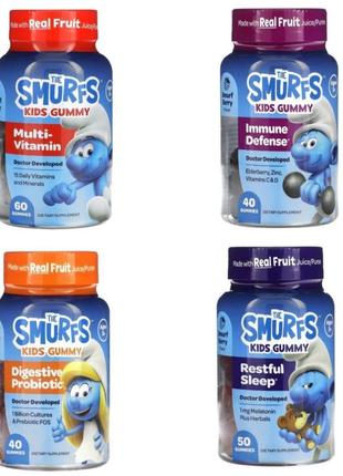 The smurf жувальні мультивітаміни для дітей від 3 рокі, захисту імуніт