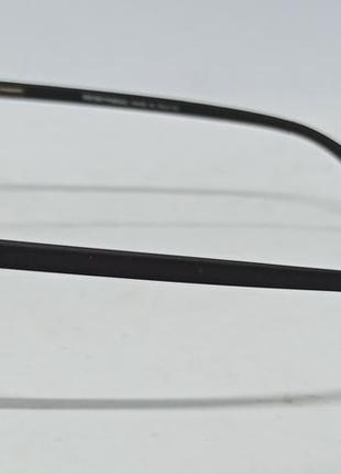 Оски в стиле emporio armani мужские имиджевые оправа для очков черная матовая на флексах4 фото