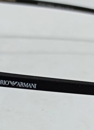 Оски в стиле emporio armani мужские имиджевые оправа для очков черная матовая на флексах5 фото