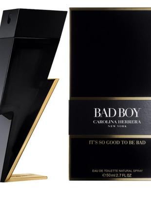 Оригінал carolina herrera bad boy 50 ml ( кароліна еррера бед бой ) туалетна вода