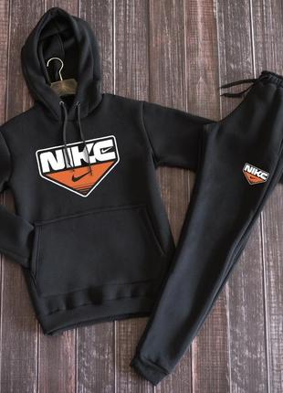 Худі + штани ❄️ зимовий спортивний костюм на флісі nike