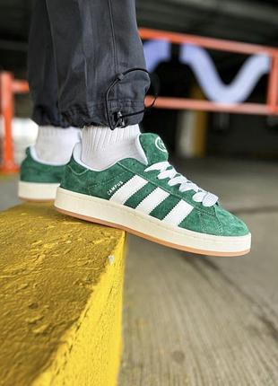 Green adidas suede clearance